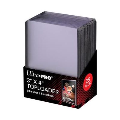 Toploader 3"x4" black border (25st) - Ultra pro