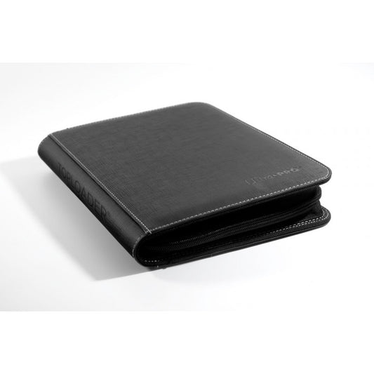 Premium Zippered 4-Pocket Binder voor Toploaders Zwart