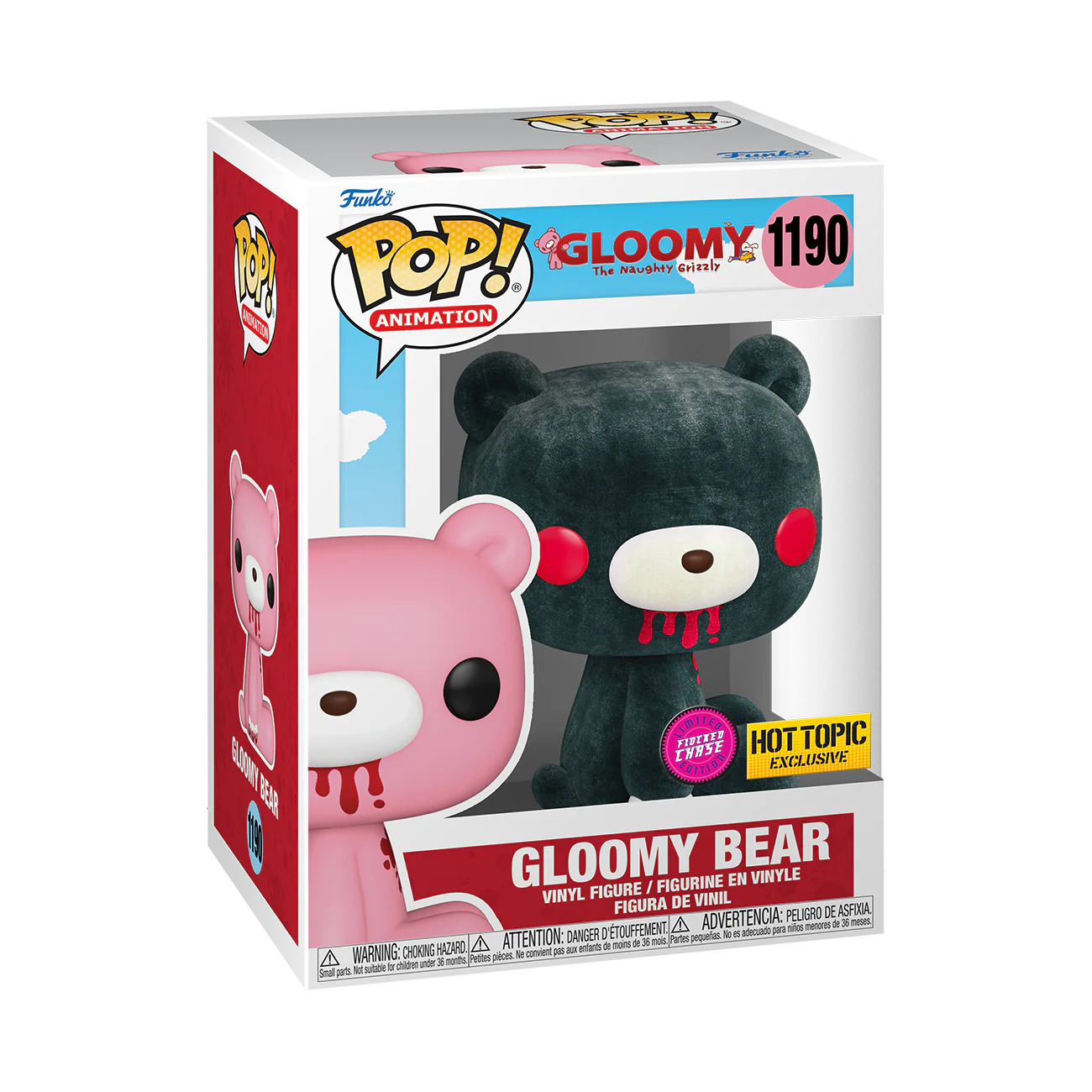 Animation - Gloomy bear - Flocked hot topic - 1190 CHASE