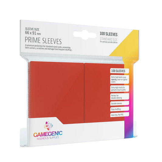 Gamegenic Prime sleeves Red (100)