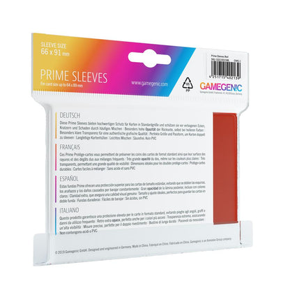 Gamegenic Prime sleeves Red (100)