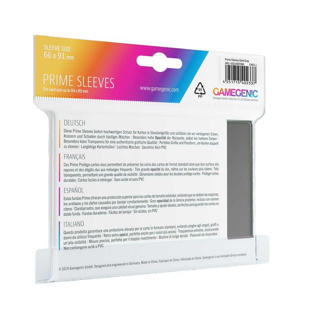 Gamegenic Prime sleeves gray (100)