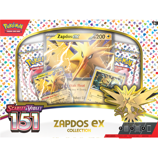 Pokémon Scarlet & Violet 151 Zapdos ex box PRE-ORDER 06/10/2023 gegarandeerde uitlevering