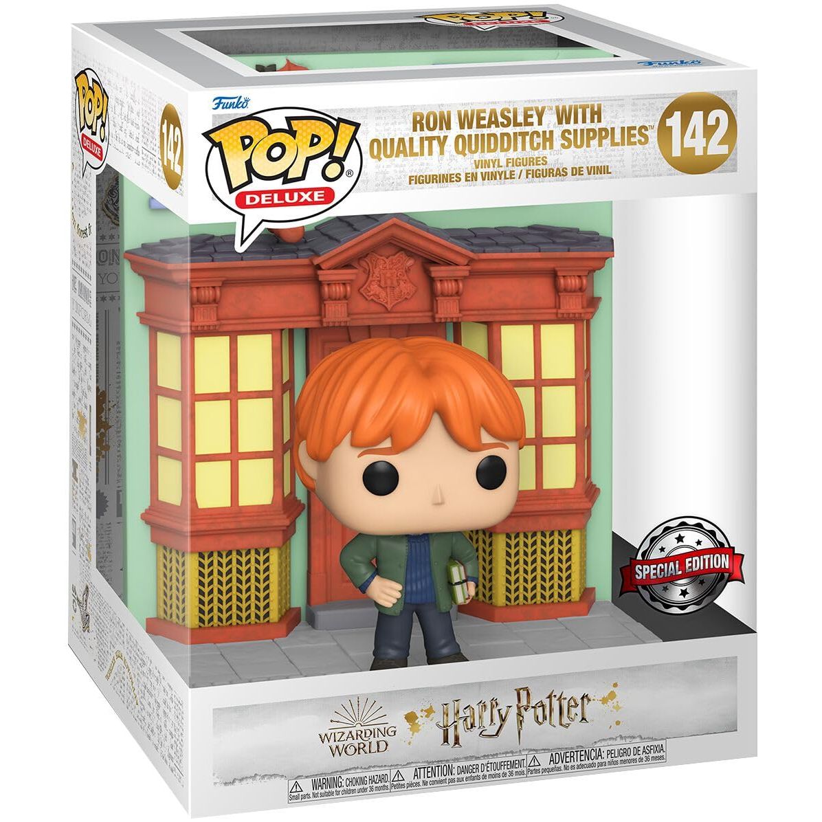Harry Potter - Diagon Alley: Quidditch Supplies Store with Ron - 142 deluxe