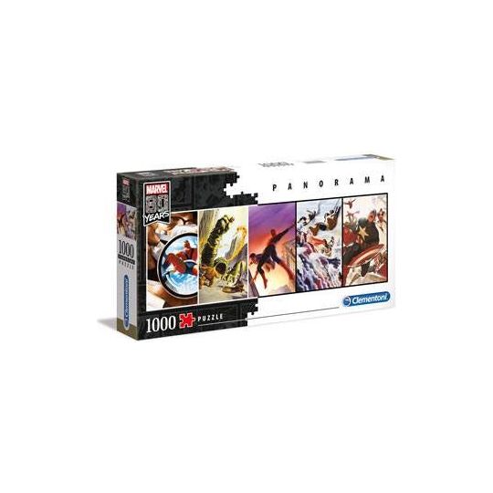 Marvel 80th Anniversary Panorama Puzzel Characters 1000st