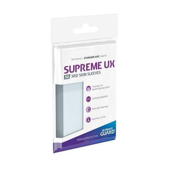 Ultimate Guard Supreme UX 3rd Skin Sleeves Standard Size Transparent (50)